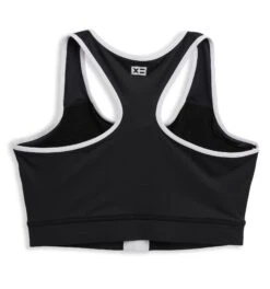 Swim Racerback Zip Compression Top - Black Novelty(Swim Racerback Zip Top Black Novelty) -tomboyx Sales 2337250001 Swim Black Novelty Racerback Zip Top 2