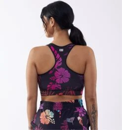 Swim Racerback Zip Compression Top - Tropadelic(Swim Racerback Zip Top Tropadelic) -tomboyx Sales 2337250011 Swim Tropadelic Racerback Zip Top On Fig 2