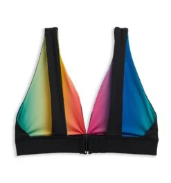 Swim Reversible Plunge Top - Melting Rainbow(Swim Reversible Plunge Top Melting Rainbow) -tomboyx Sales 2337260001 Swim Melting Rainbow Reversible Plunge Top 3