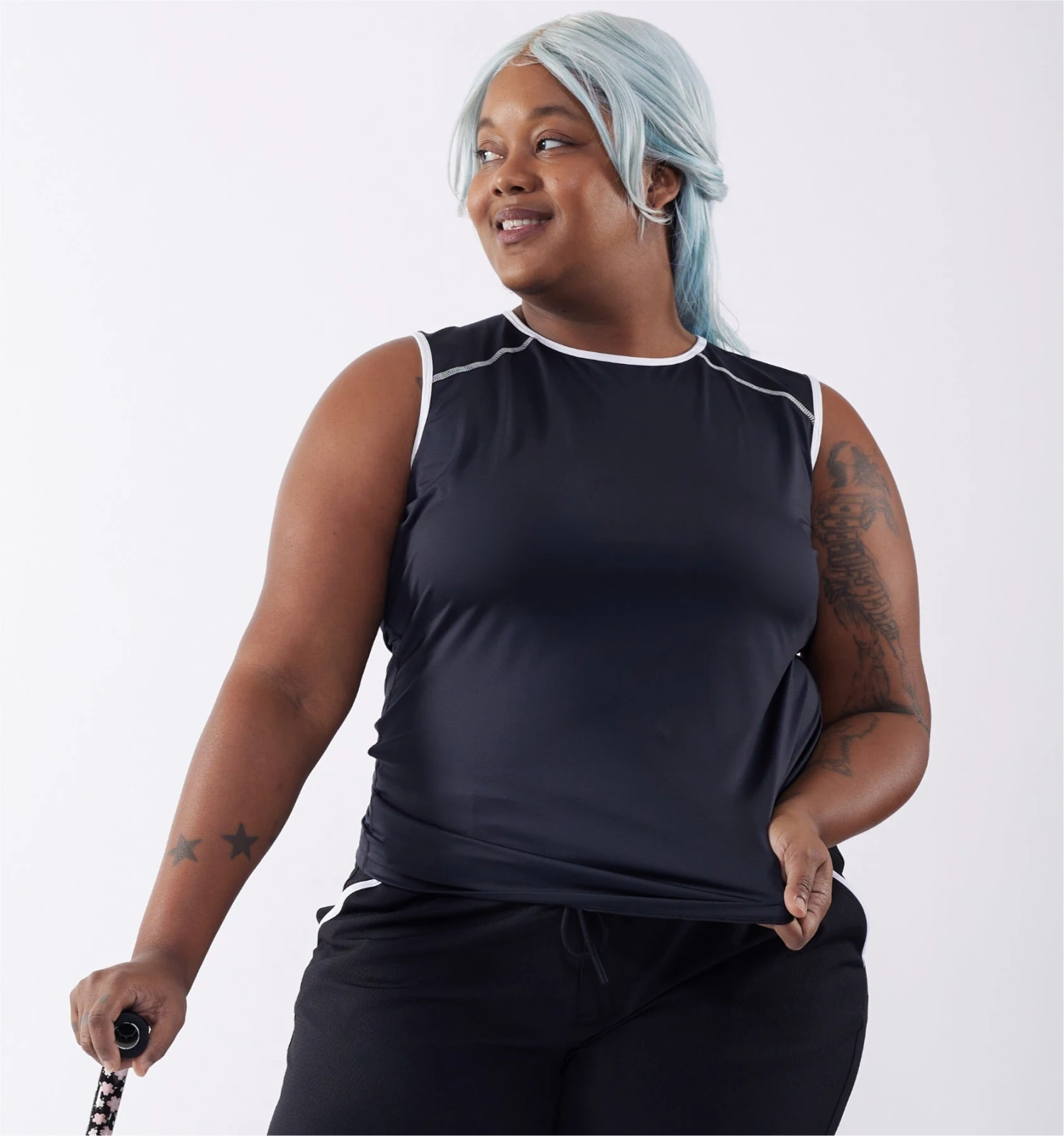 Swim Tank - Black Novelty(Swim Tank Black Novelty) 1 Swim Tank - Black Novelty(Swim Tank Black Novelty)