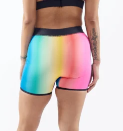 Swim 4.5" Reversible Short - Melting Rainbow(Swim 4 5 Reversible Short Melting Rainbow) -tomboyx Sales 2337340011 Swim Melting Rainbow Reversible 4.5in Short Fig 4
