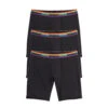 9" Boxer Briefs 3-Pack - Cotton Black Rainbow Logo(9 Boxer Briefs 3 Pack Cotton Black Rainbow Logo)