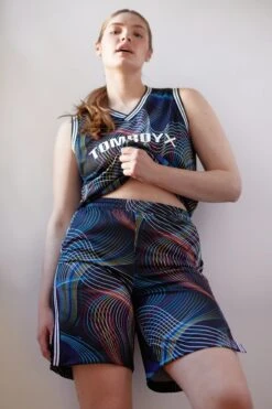 Basketball Short - Laser Show(Basketball Short Laser Show) -tomboyx Sales BasketballShort LaserShowOF1