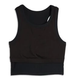 Bamboo Rib Bra Top - Black(Bamboo Rib Bra Top Black) -tomboyx Sales Black Bamboo Rib Bra Top 3