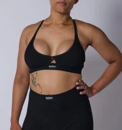 Bamboo Rib Lounge Bralette - Black(Bamboo Rib Lounge Bralette Black)