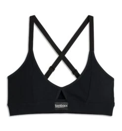 Bamboo Rib Lounge Bralette - Black(Bamboo Rib Lounge Bralette Black) -tomboyx Sales Black Bamboo Rib Lounge Bralette 1