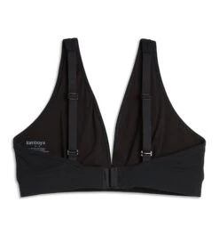 Bamboo Rib Plunge Bra - Black(Bamboo Rib Plunge Bra Black) -tomboyx Sales Black Bamboo Rib Plunge Bra 2