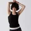 Bamboo Rib Power Tank - Black(Bamboo Rib Power Tank Black)