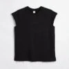 French Terry Cut Off Crew - Black(French Terry Cut Off Crew Black)