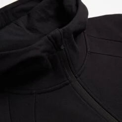 French Terry Full Zip Hoodie - Black(French Terry Full Zip Hoodie Black) -tomboyx Sales Black French Terry Full Zip Hoodie 3