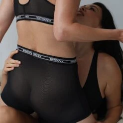 Powermesh 4.5" Trunks - Black(Powermesh 4 5 Trunks Black) -tomboyx Sales Black Powermesh 4.5in TrunksOF5