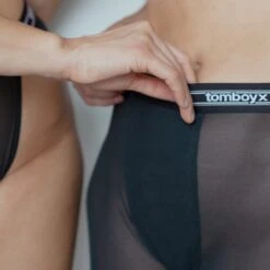 Powermesh 4.5" Trunks - Black(Powermesh 4 5 Trunks Black) -tomboyx Sales Black Powermesh 4.5in TrunksOF6