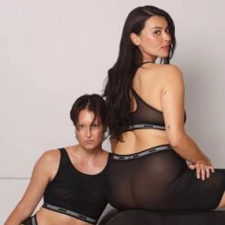 Powermesh 9" Boxer Briefs - Black(Powermesh 9 Boxer Briefs Black) -tomboyx Sales Black Powermesh 9in Boxer BriefOF5