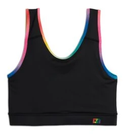 Swim Sport Compression Top - Black Rainbow Ombre(Swim Sport Compression Top Black Rainbow Ombre) -tomboyx Sales Black Rainbow Ombre Swim Sport Compression Top 1