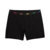 6" No Fly Boxer Briefs - Black X= Rainbow(6boxer Briefs Black X Rainbow)