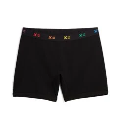 6" No Fly Boxer Briefs - Black X= Rainbow(6boxer Briefs Black X Rainbow)