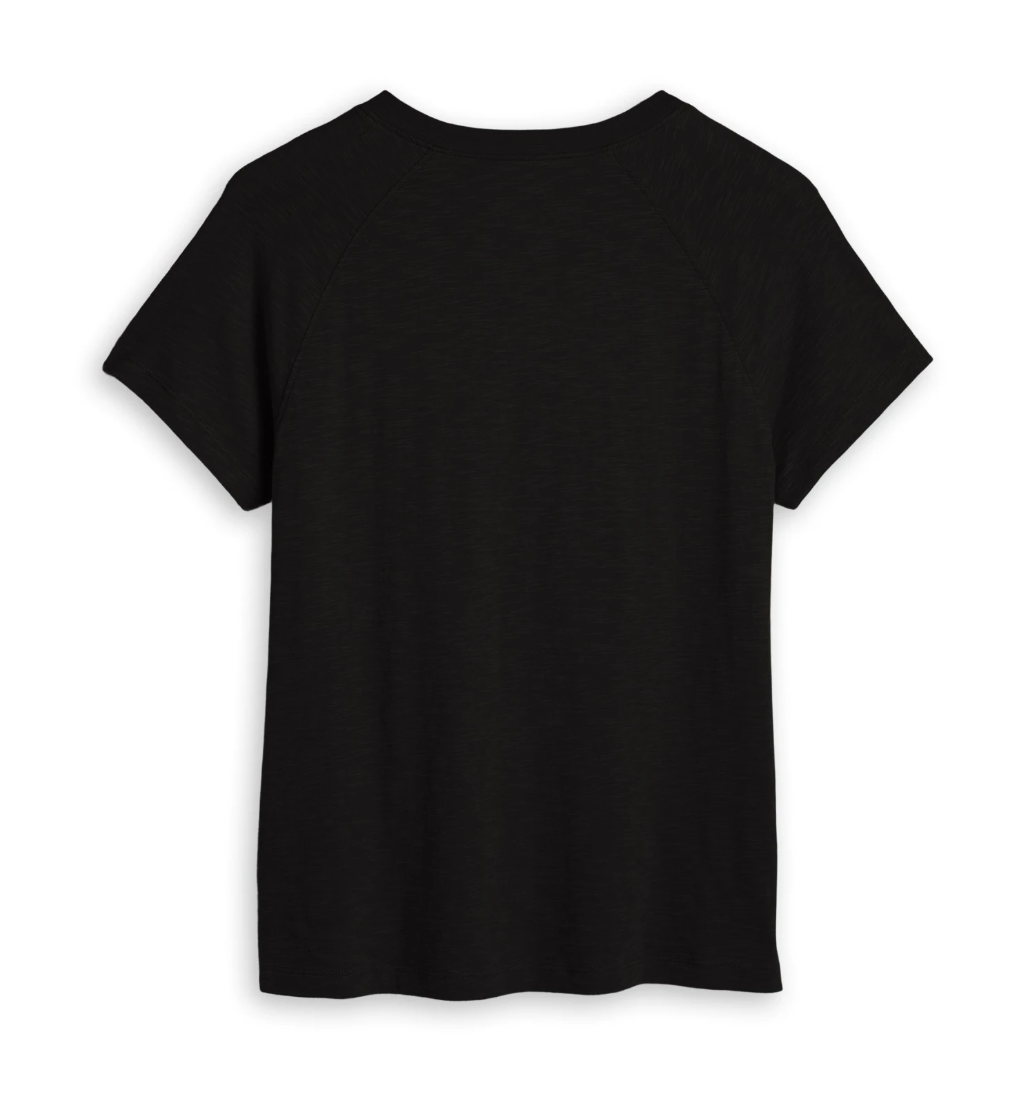 Short Sleeve Jersey Slub Raglan Tee - Black(Short Sleeve Jersey Slub Raglan Tee Black) 4 Short Sleeve Jersey Slub Raglan Tee - Black(Short Sleeve Jersey Slub Raglan Tee Black) - Image 4