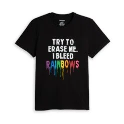 Tomboy Short Sleeve Tee - Bleed(Tomboy Short Sleeve Tee Bleed) -tomboyx Sales Bleed Rainbows Tomboy Tee 1