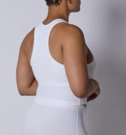 Bamboo Rib Bra Top - Bright White(Bamboo Rib Bra Top Bright White) -tomboyx Sales Bright White Bamboo Rib Bra TopOF2