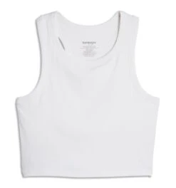 Bamboo Rib Bra Top - Bright White(Bamboo Rib Bra Top Bright White) -tomboyx Sales Bright White Bamboo Rib Bra Top 1