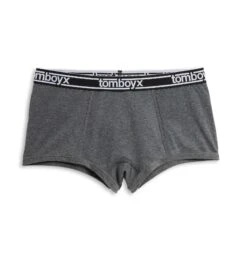 Boy Shorts - Charcoal Heather(Boy Shorts Charcoal Logo V2)