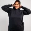 Cozy Luxe Fitted Hoodie - Black(Cozy Luxe Hoodie Black)