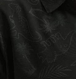 Cabana Shirt - Dinosaur Magic(Cabana Shirt Dinosaur Magic) -tomboyx Sales DinoMagicFabricDetail 4