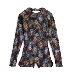 Swim 3" Shortie Long Sleeve Unisuit - Don't Be Jelly(Swim 3 Shortie Long Sleeve Unisuit Dont Be Jelly) 9 Swim 3" Shortie Long Sleeve Unisuit - Don't Be Jelly(Swim 3 Shortie Long Sleeve Unisuit Dont Be Jelly) -tomboyx Sales Dont Be jelly Swim 3in Shortie Unisuit 1