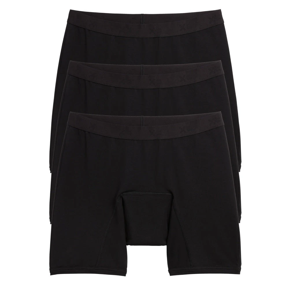 First Line Period 9" Boxer Briefs 3-Pack - X= Black(First Line Period 9 Boxer Briefs 3 Pack X Black) 1 First Line Period 9" Boxer Briefs 3-Pack - X= Black(First Line Period 9 Boxer Briefs 3 Pack X Black)