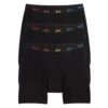 First Line Period 9" Boxer Briefs 3-Pack - Black X= Rainbow(First Line Period 9 Boxer Briefs 3 Pack Black X Rainbow)