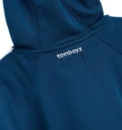 French Terry Track Full Zip Hoodie - Retro Blue(French Terry Track Full Zip Hoodie Retro Blue) -tomboyx Sales French Terry Retro Blue Track Full Zip Hoodie 2