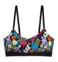 Low Cut Soft Bra - Groovy Garden(Low Cut Soft Bra Groovy Garden) -tomboyx Sales Groovy Garden Low Cut Soft Bra 1