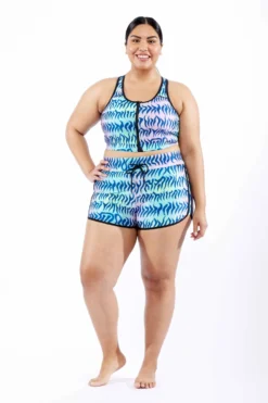 Swim High Waisted Boy Short - Head Over Eels(Swim High Waisted Boy Short Head Over Eels) -tomboyx Sales Head Over Eels Swim High Waisted Boyshort 1 OF 1 scaled