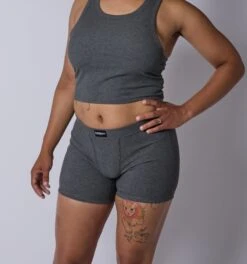 Bamboo Rib 4.5" Trunks - Heather Gray(Bamboo Rib 4 5 Trunks Heather Gray)