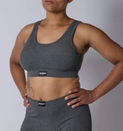 Bamboo Rib Essentials Soft Bra - Heather Gray(Bamboo Rib Essentials Soft Bra Heather Gray) -tomboyx Sales Heather Gray Bamboo Rib Essentials Soft BraOF1
