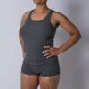 Bamboo Rib Power Tank - Heather Gray(Bamboo Rib Power Tank Heather Gray)