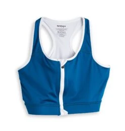 Swim Racerback Zip Compression Top - Marina Blue(Swim Racerback Zip Compression Top Marina Blue) 7 Swim Racerback Zip Compression Top - Marina Blue(Swim Racerback Zip Compression Top Marina Blue) -tomboyx Sales MarinaBlueSwimRacerbackZipCompressionTop1 1