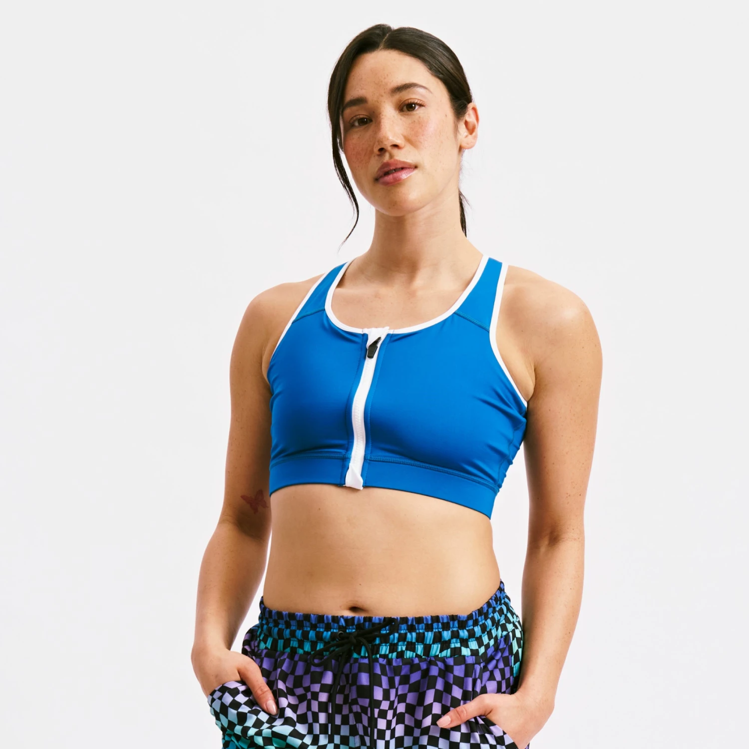 Swim Racerback Zip Compression Top - Marina Blue(Swim Racerback Zip Compression Top Marina Blue) 1 Swim Racerback Zip Compression Top - Marina Blue(Swim Racerback Zip Compression Top Marina Blue)