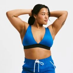 Swim Reversible Plunge Top - Marina Blue(Swim Reversible Plunge Top Marina Blue)