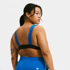 Swim Reversible Plunge Top - Marina Blue(Swim Reversible Plunge Top Marina Blue) -tomboyx Sales MarinaBlue Swim Reversible Plunge TopOF3