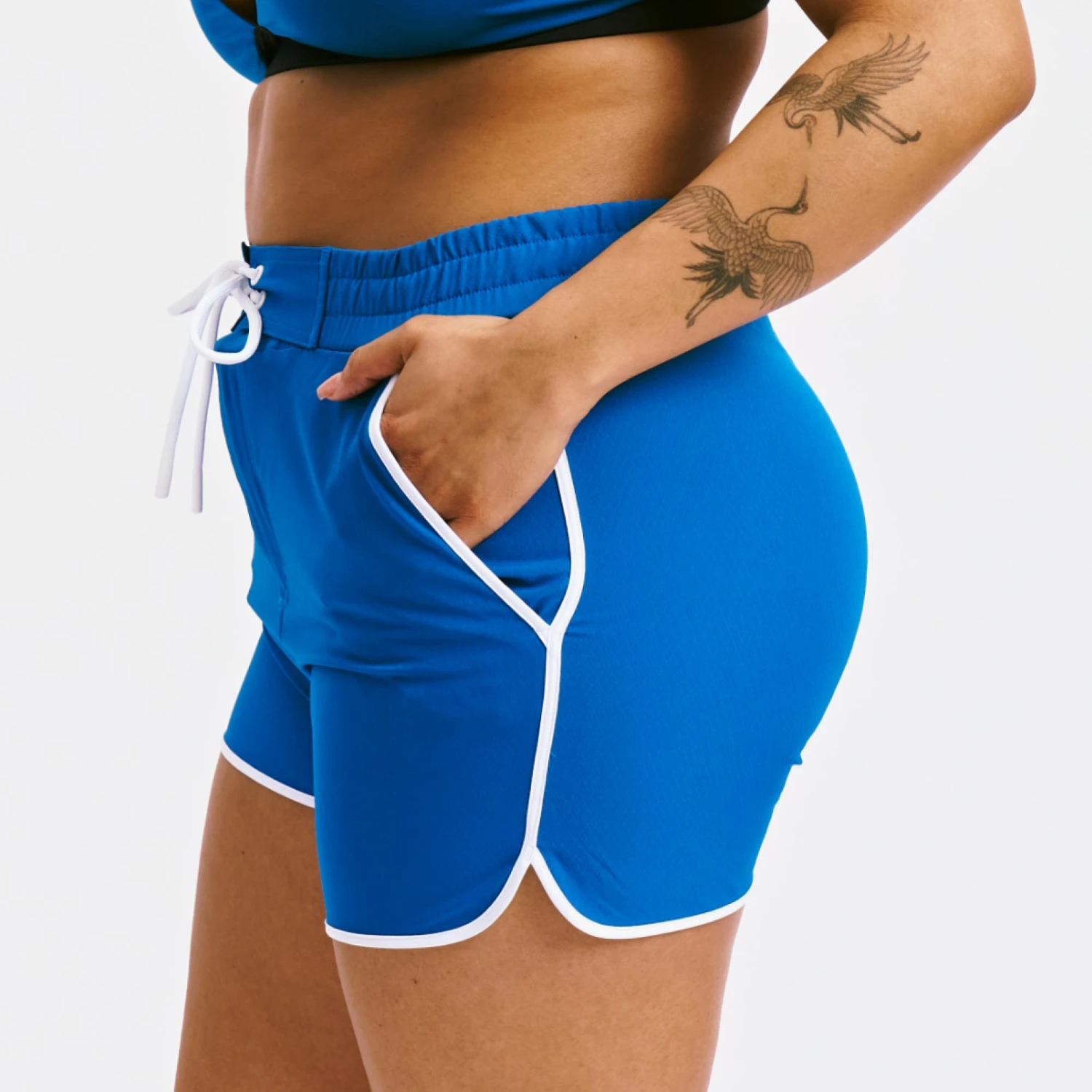 Swim 2.5" High Waisted Board Shortie - Marina Blue(Swim 2 5 High Waisted Board Shortie Marina Blue) 2 Swim 2.5" High Waisted Board Shortie - Marina Blue(Swim 2 5 High Waisted Board Shortie Marina Blue) - Image 2