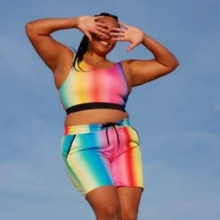 Swim 7" Heritage Board Shorts - Melting Rainbow(Swim 7 Heritage Board Shorts Melting Rainbow)