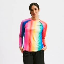Swim Long Sleeve Sun Guard - Melting Rainbow(Swim Long Sleeve Sun Guard Melting Rainbow)