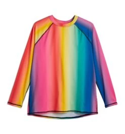 Swim Long Sleeve Sun Guard - Melting Rainbow(Swim Long Sleeve Sun Guard Melting Rainbow) -tomboyx Sales Melting Rainbow Long Sleeve Swim Sun Guard 1