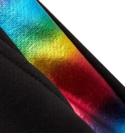 French Terry Jogger - Metallic Rainbow(French Terry Jogger Rainbow Highlight) 8 French Terry Jogger - Metallic Rainbow(French Terry Jogger Rainbow Highlight) -tomboyx Sales Metalic Rainbow French Terry Detail 1