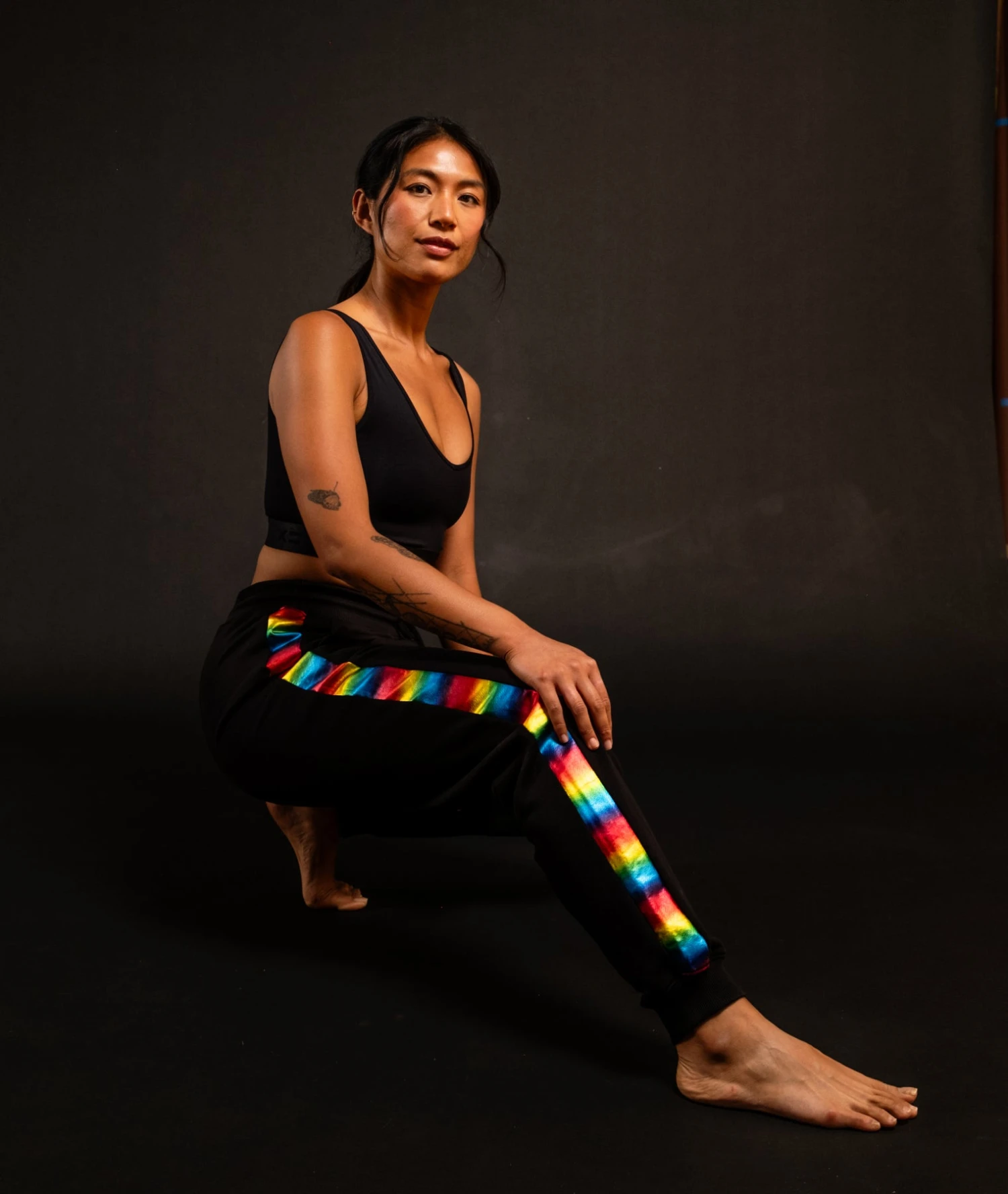 French Terry Jogger - Metallic Rainbow(French Terry Jogger Rainbow Highlight) 4 French Terry Jogger - Metallic Rainbow(French Terry Jogger Rainbow Highlight) - Image 4