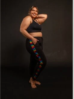 French Terry Jogger - Metallic Rainbow(French Terry Jogger Rainbow Highlight) 11 French Terry Jogger - Metallic Rainbow(French Terry Jogger Rainbow Highlight) -tomboyx Sales MetallicRainbowJoggerOF3