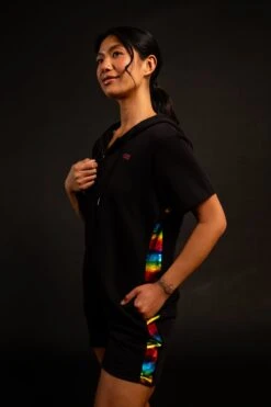 Anywhere Romper - Metallic Rainbow(Anywhere Romper Metallic Rainbow) -tomboyx Sales MetallicRainbowRomperOF2