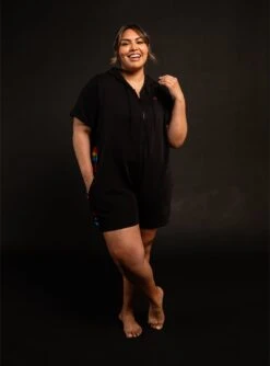 Anywhere Romper - Metallic Rainbow(Anywhere Romper Metallic Rainbow) -tomboyx Sales MetallicRainbowRomperOF3