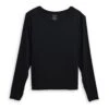 Long Sleeve Bra Top - TENCEL™ Modal Black(Long Sleeve Bra Top Tencel Modal Black)
